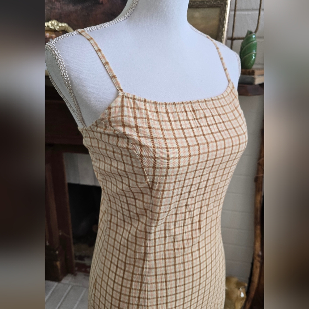 Billabong Dress Size Medium Y2K Cruising Check Sun Dress. - Picture 4 of 9